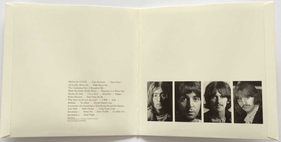 Gatefold, Beatles (The) - The Beatles (aka The White Album) [Encore Pressing]